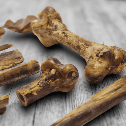 Ostrich Chunky Bones (4" x 2" - 2 Pack): The Long-Lasting, Flavor-Packed Bones for Small to Medium Dogs