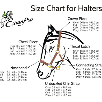 ExionPro Duo-Tone Leather Halter - White