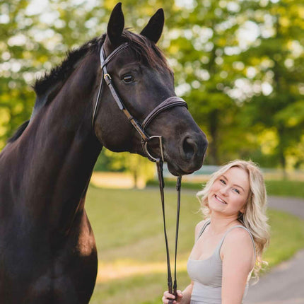 Replacement Noseband of ExionPro Fancy Stitched Raised Anatomical Bridle without Flash