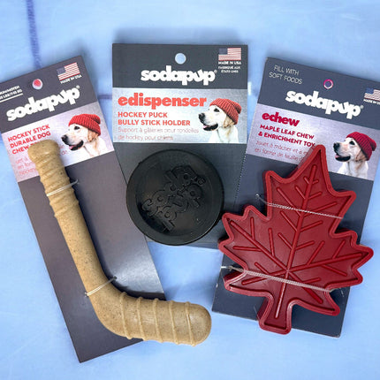 Hockey Stick Durable Nylon Chew Toy  - Medium