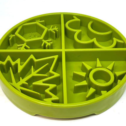 Four Seasons Design eTray Enrichment Shallow Slow Feeder Dog Bowl