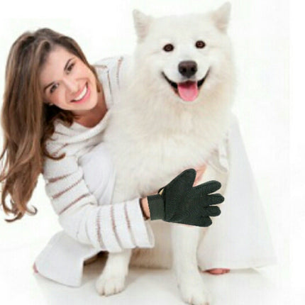Mr. Peanut's 2 Pak HanD 259 Silicone Pins Pet Grooming Gloves