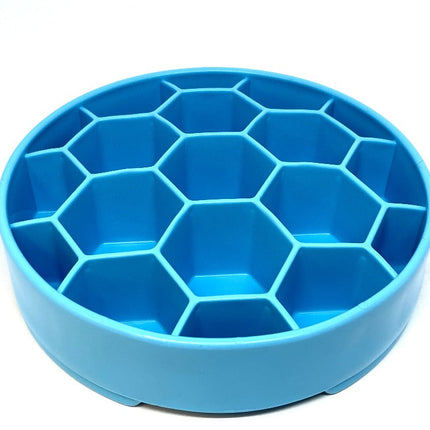 Honeycomb Design eBowl Enrichment Slow Feeder Bowl for Dogs