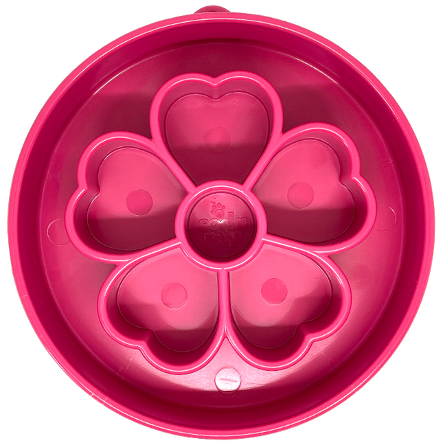 Flower Design eBowl Enrichment Slow Feeder Bowl for Dogs