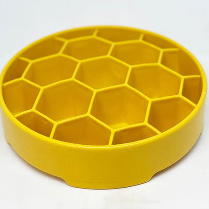 Honeycomb Design eBowl Enrichment Slow Feeder Bowl for Dogs