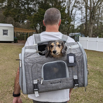 Mr. Peanut's Monterey Series Airline Compliant Horizontal Backpack Pet Carrier