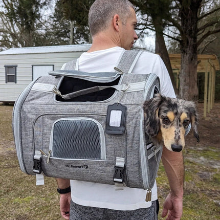 Mr. Peanut's Monterey Series Airline Compliant Horizontal Backpack Pet Carrier