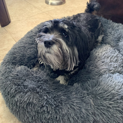 Mr. Peanut's 23" OrthoPlush® Pet Bed - Gray Two Tone