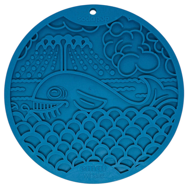 Whale Design eMat Enrichment Lick Mat With Suction Cups