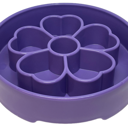 Flower Design eBowl Enrichment Slow Feeder Bowl for Dogs