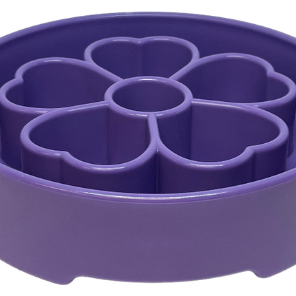 Flower Design eBowl Enrichment Slow Feeder Bowl for Dogs