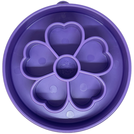 Flower Design eBowl Enrichment Slow Feeder Bowl for Dogs