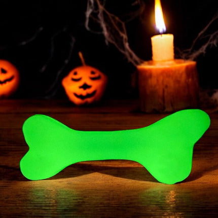 PUP-X Synthetic Rubber Chewing & Floating Bone Toy - Glow in the Dark