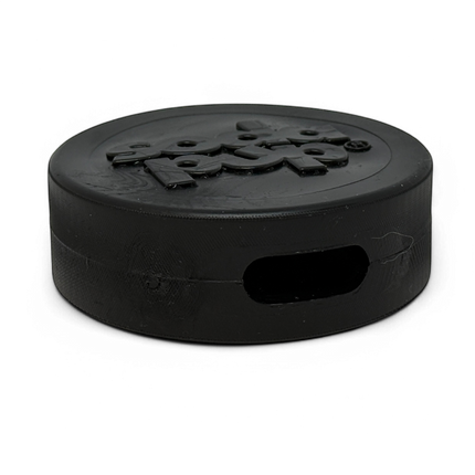Hockey Puck Durable PUP-X Rubber Treat Holder and Chew Toy