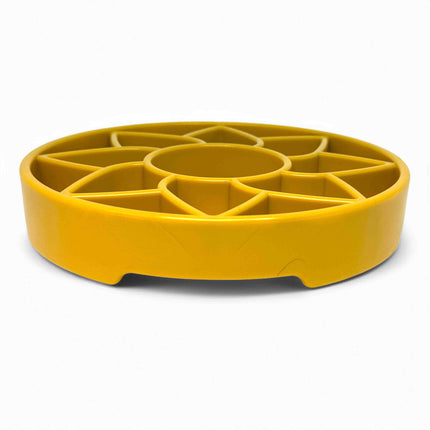 Sunflower Design eTray Enrichment Shallow Slow Feeder Dog Bowl