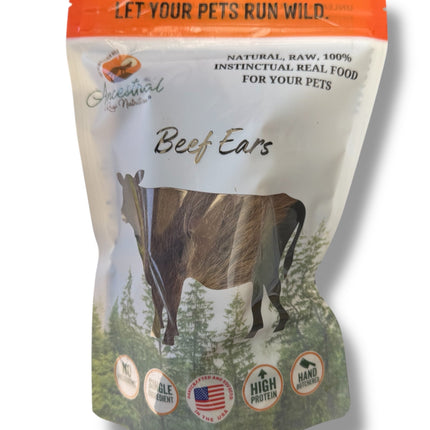 Dehydrated Beef Ears with Fur