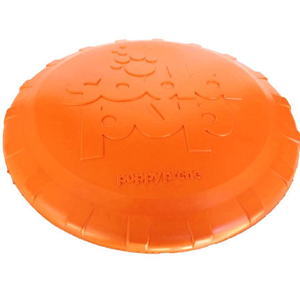 Bottle Top Flyer Durable Rubber Retrieving Frisbee - Orange