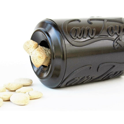 SP Magnum Can Toy eDispenser Ultra Durable Rubber Chew Toy & Treat Dispenser - Black