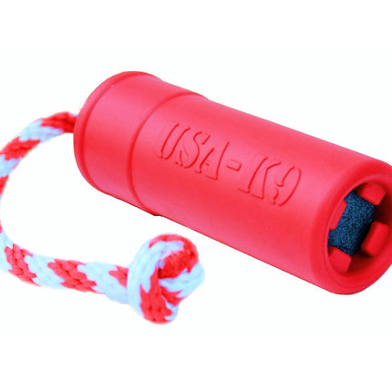 USA-K9 Firecracker Durable Rubber Floating Training Dummy - Large - Red
