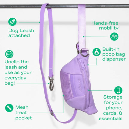 Hands-Free Sling Bag + Dog Leash