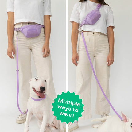 Hands-Free Sling Bag + Dog Leash