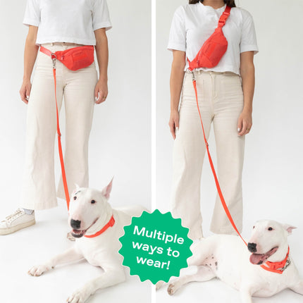 Hands-Free Sling Bag + Dog Leash