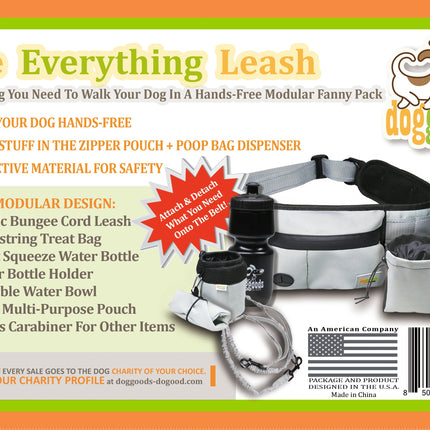 Dog Leash Fanny Pack (The Everything Leash) by DogGoods ™