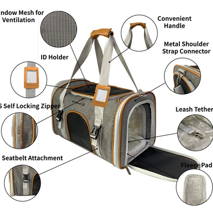 Mr. Peanut's Platinum Series Expandable Pet Carrier