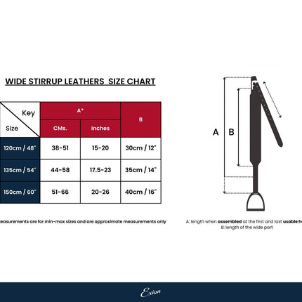 ExionPro Wide Stirrup Leathers