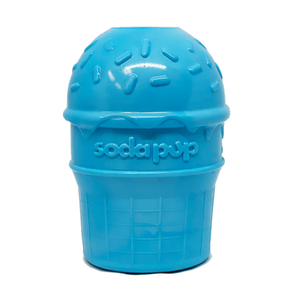 Ice Cream Cone Durable PUP-X Rubber eDispenser Chew Toy and Treat Dispenser