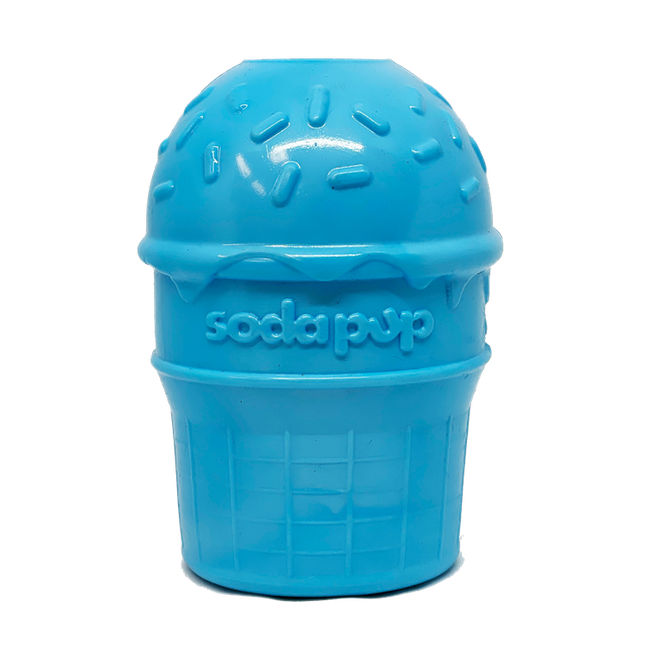 Ice Cream Cone Durable PUP-X Rubber eDispenser Chew Toy and Treat Dispenser