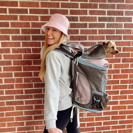 Mr. Peanut's Vancouver Series Backpack Pet Carrier for Smaller Cats and Dogs