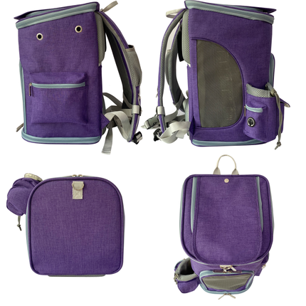 Mr. Peanut's Vancouver Series Backpack Pet Carrier for Smaller Cats and Dogs