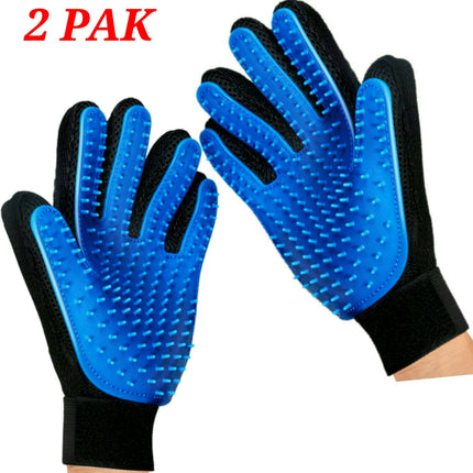 Mr. Peanut's 2 Pak HanD 259 Silicone Pins Pet Grooming Gloves