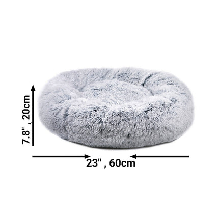 Mr. Peanut's 28" OrthoPlush® Pet Bed - Snowflake White Two Tone