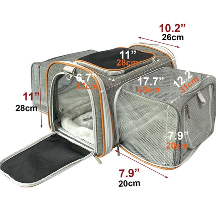 Mr. Peanut's Platinum Series Double Expandable Pet Carrier