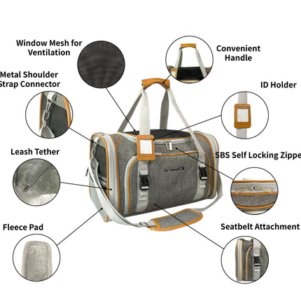 Mr. Peanut's Platinum Series Double Expandable Pet Carrier