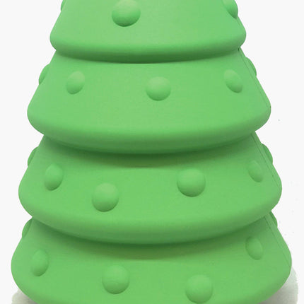Christmas Tree eDispenser Durable Rubber Chew Toy & Treat Dispenser