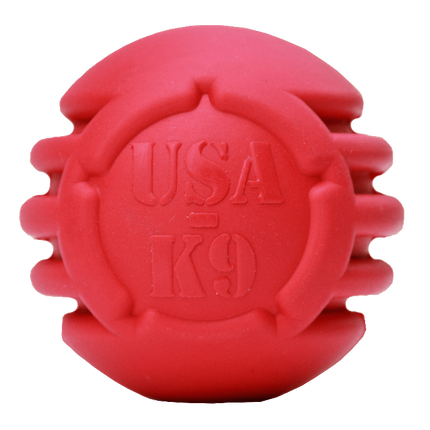USA-K9 Stars and Stripes Ultra-Durable Rubber Chew Ball