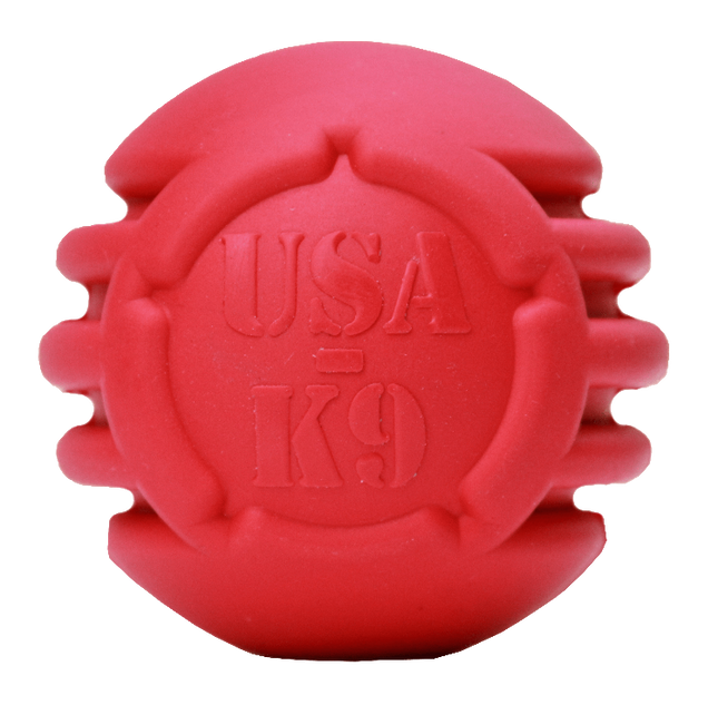 USA-K9 Stars and Stripes Ultra-Durable Rubber Chew Ball