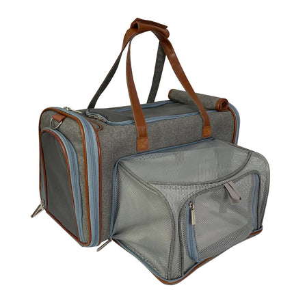 Mr. Peanut's Gold Series Big Apple XL Size Airline Compliant Double Expandable Pet Carrier